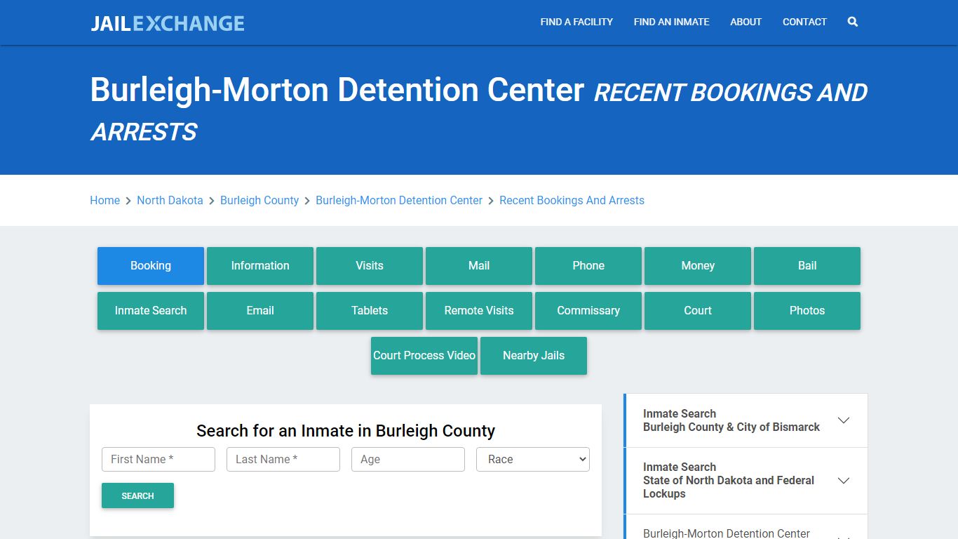 Burleigh-Morton Detention Center Recent Bookings And Arrests